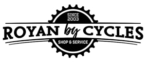 Logo du nouveau magasin de vélo dans le centre de Royan